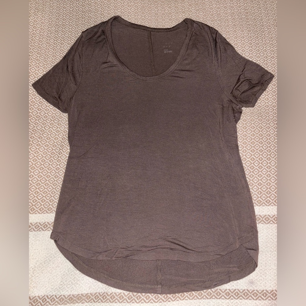 A New Day Womens Taupe Brown T-Shirt size small